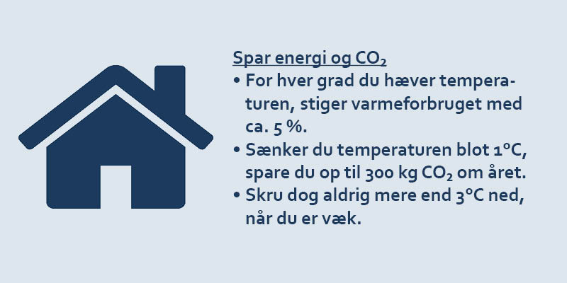 Spar energi ikon med tekst mørkeblå