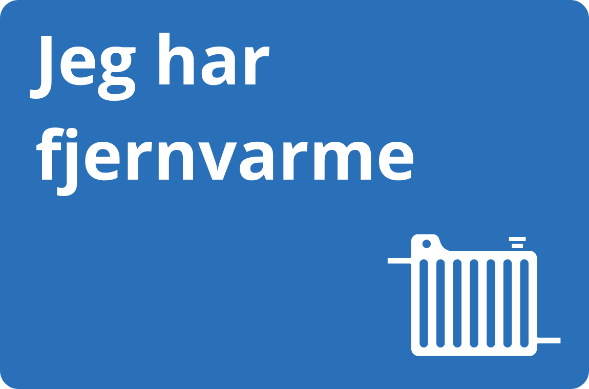 Jeg har fjernvarme med radiator
