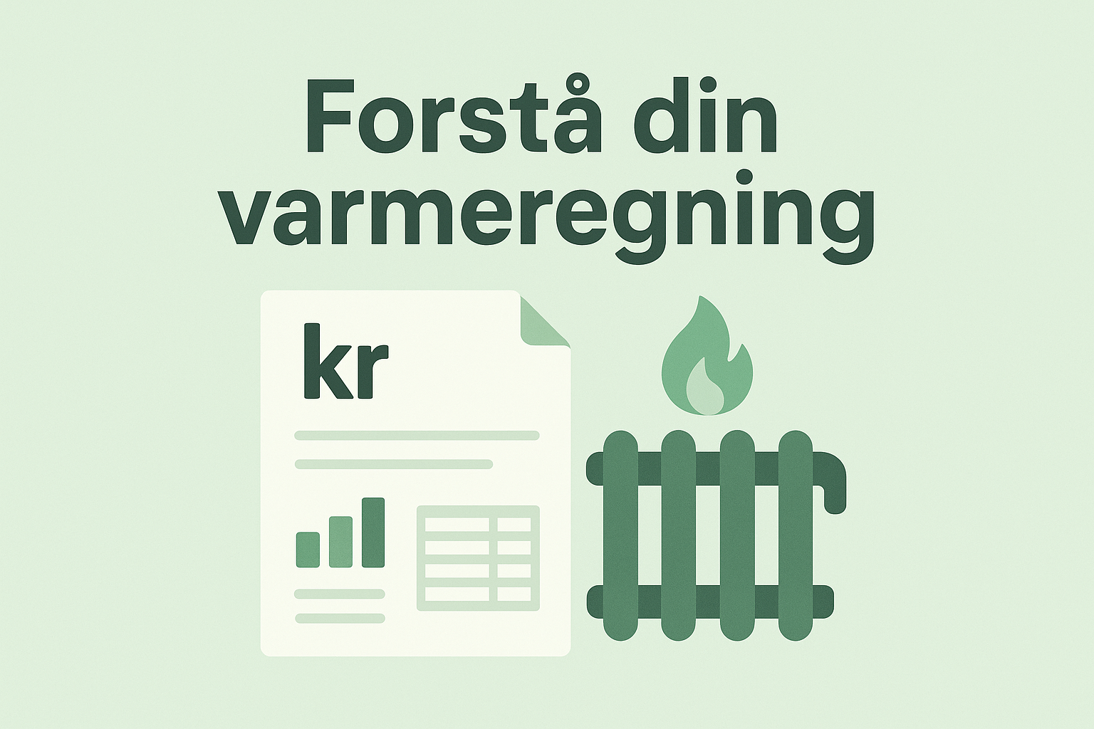 Forstå din varmeregning grøn